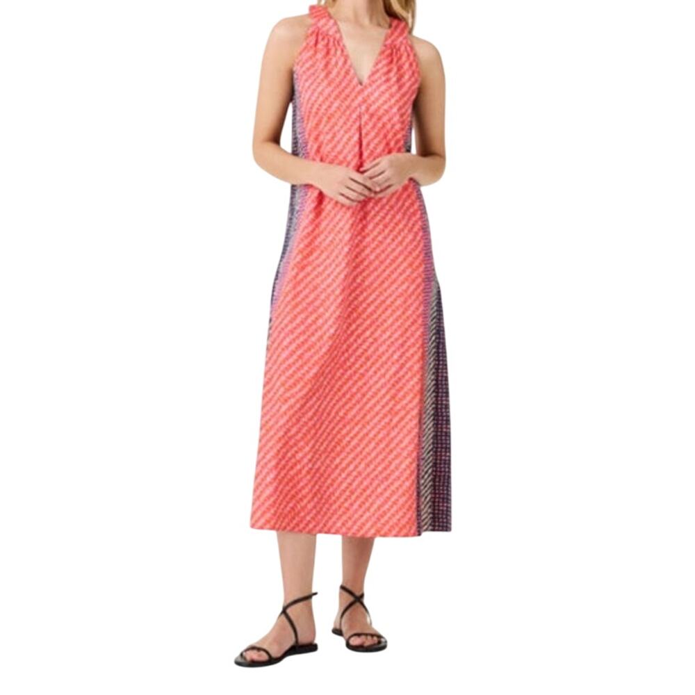 Nic + Zoe Dress spotty stripes sleeveless cotton size X-Small XS